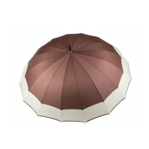 Skėtis automatinis ilgas neslystanti rankena D108 cm H93 cm XXL rudas 25016_BR