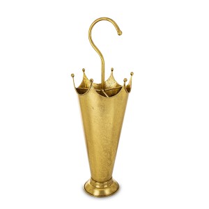 Skėčių stovas metalinis aukso spl. 63x22x22 cm 164797
