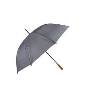 Skėtis ilgas D130 cm H100 cm pilkas 871341481857
