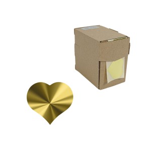 Lipdukai Širdelė 500 vnt (lipdukas 4,7x4,7 cm) 63159