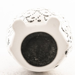 Taupyklė keramikinė Pelėda balta 18,5x9x8 cm 141506
