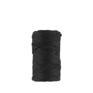 Nėrimo virvelė Macrame 250 g 75 m 3 mm (vąšelio/virbalų dydis 4-6) juoda Kehra