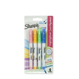 Markeriai permanentiniai 4 vnt. SHARPIE "S-Note"