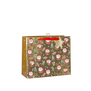 Dovanų maišelis kalėdinis 24x18x10 cm 8445393327884 kld