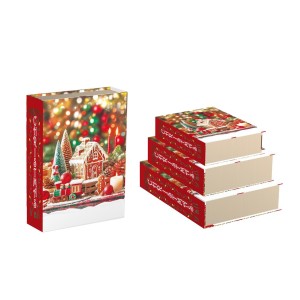 Dėžutės dovanoms pakuoti knygos tipo 3 vnt. 29.5x22.3x8 cm 8445393502809