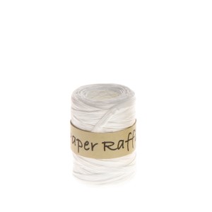 Dovanų pakavimo juostelė rafija 95 m baltos spalvos Kapel 286409