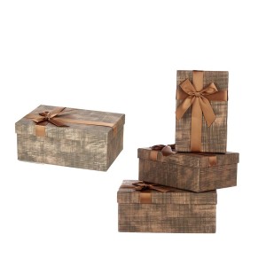 Dėžutės dovanoms pakuoti 3 vnt 23x16x10/21x14x8/19x12x6,5 cm Pincello 83292