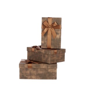 Dėžutės dovanoms pakuoti 3 vnt 23x16x10/21x14x8/19x12x6,5 cm Pincello 83292