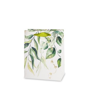 Dovanų maišelis žalias 23x18x10 cm