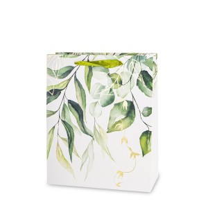 Dovanų maišelis žalias 32x26x12 cm