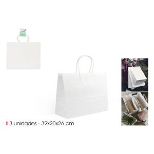 Maišelis popierinis 3 vnt 32x20x26 cm baltos sp. Algon BA03030777926 (24)