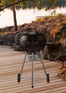 Kepsninė apvali su dangčiu ir grotelėmis 56x54x95 cm MUSTANG 602899