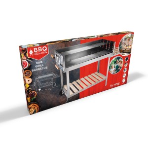 Grilis BBQ nešiojamas 145x62x91 cm 871125286634