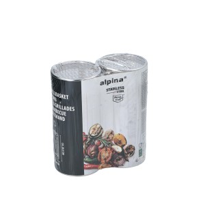 Krepšeliai daržovių kepimui 2 vnt. BBQ D90x200 mm ALPINA 871125229070