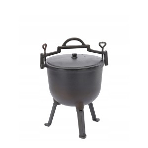 Katiliukas ketaus su kojomis ir dangčiu 8 L BBQ3710