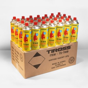 Dujos butano balionelyje 227 g TIROSS TS700B CRV