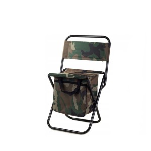 Kėdė turistinė sulankstoma su krepšiu ir atlošu 46x24,5x19,5 cm