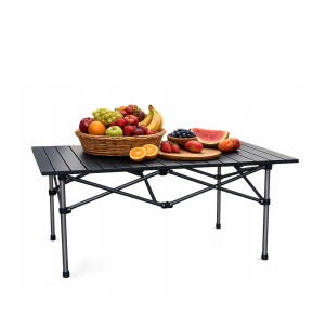 Stalas sulanktomas iškyloms H50x55x118 cm pilkas 14659