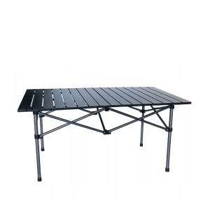 Stalas sulanktomas iškyloms H50x55x118 cm pilkas 14659