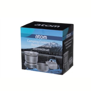 Turistinių indų rinkinys (2vnt keptuv. 2vnt puodų, virdulys, priedai) 609990