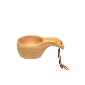 Puodelis medinis turistinis "Kuksa" 16x9,5x5,5 cm Aurora 182861