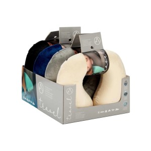 Pagalvėlė kelioninė Memory Foam 27x31x10 cm (mix) Travel 45809