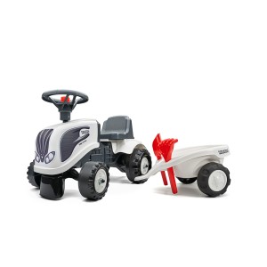 Vaikiškas pasispiriamas traktorius su priekaba 91x34x37 cm (max 25 kg, 1-3 m)