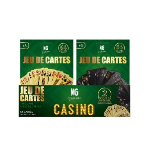 Žaidimo kortos 54 vnt. juodos/auksinės MG3725