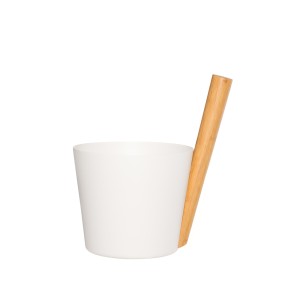 Kubiliukas pirties baltas aliumininis/bambukinis 5 l Rento 601175