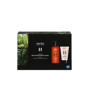 Pirties priemonių rinkinys (prausiklis 400 ml ir pirties medus 150 ml) Rento