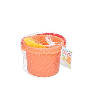 Smėlio žaislai kibirėlyje 6 vnt. Ø16x13cm Gėlytė EddyToys 871125224421