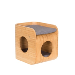 Namelis/guolis katei 2in1 33x40x40 cm bambukinis 4Living 622416