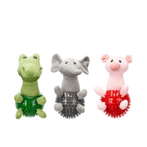 Žaislas šuniui medžiaginis/guminis (mix) 13x13x24 cm Mascow 93665