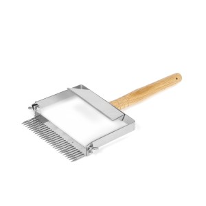 Šakutė korių atakiavimui nerūdijančio plieno medine rankena 20x6,5 cm BEE2687
