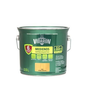 Impregnantas VIDARON auksinė pušis 2,5 l V02 Sniežka (1)