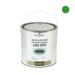 Gruntas-emalė LIID ZPH žalia sp. 2,4 L greito džiūvimo antikorozinis