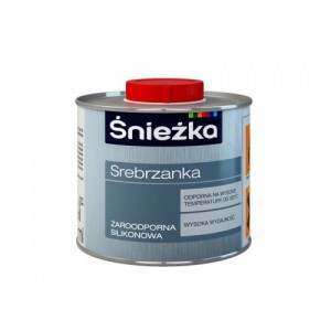 Dažai karščiui atsparūs sidabro spalvos  0,5 l Sniežka (8)
