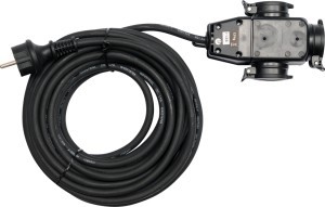 Ilgintuvas elektros 20 m 3 lizdų 230V 16A IP44 izoliacija YT-81162 YATO