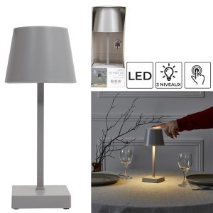 Šviestuvas stalinis liečiamas 10,5x26x10,5 cm rusvas 3AAA Home Deco LA104722