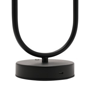 Šviestuvas liečiamas metalinis juodos spl. 33x22x12 cm HE2433 Hestia Widdop