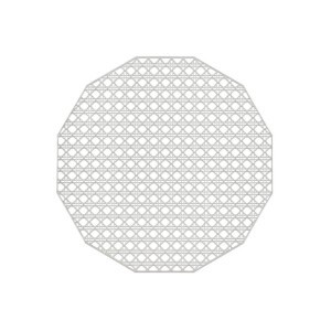Padėkliukas stalo D38 cm sidabrinis Punos 609705 4Living