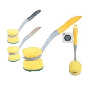 Šepetėlis indams plauti D8xH30 cm (3 spalvų mix) Urban Living 54205
