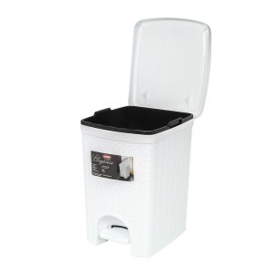 Šiukšliadėžė 20 l Elegance balta 30800 Italija STEFANPLAST (6)