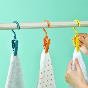 Segtukai skalbiniams plastikiniai su kabliukais 12 vnt. 27325