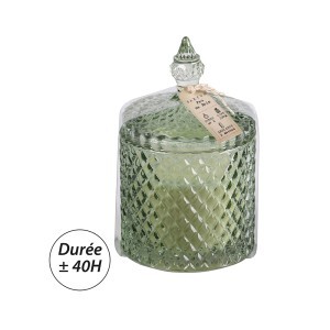 Žvakė stikliniame indelyje PEARL D10,5xH16,5 cm Natural Living 54675