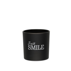 Žvakė stikliniame indelyje 300 g D10xH10 cm kvepianti Just Smile 600876