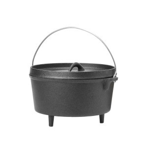 Puodas ketaus 3 L 25 cm su kojelėmis MUSTANG 230664
