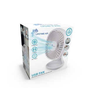 Ventiliatorius stalinis mini 5W USB 14,4x7x12 cm LIFETIME AIR 871125224954