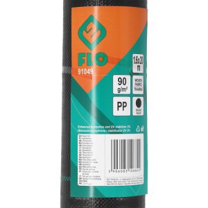 Agrodanga juoda (mulčiavimui) rulonas PP 90g/m2 1,6x20 m FLO 91049