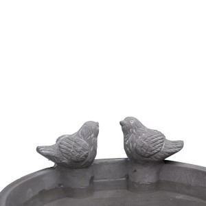 Girdykla paukšteliams keramikinė pilka D24,8xH9 cm 871125223122